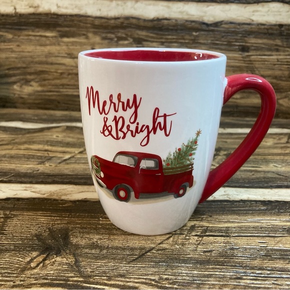 Winter Wonder Lane red truck mug - Picture 2 of 9